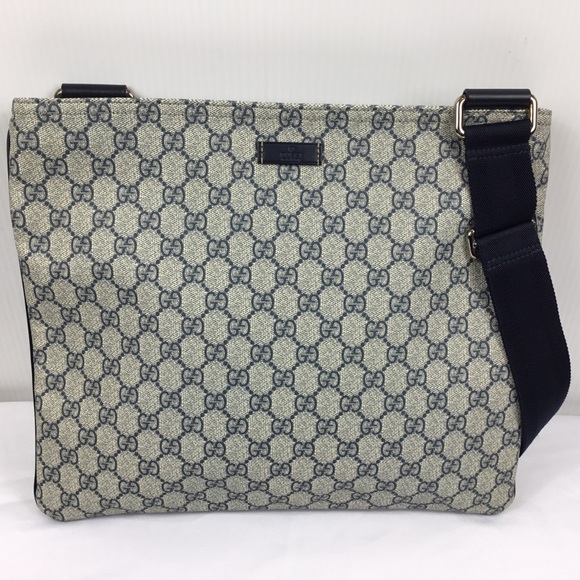 Gucci Handbags - Gucci Blue GG Monogram Messenger Bag